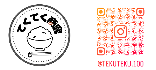 てくてく商會ロゴ／公式Instagram（@TEKUTEKU.100）QRコード